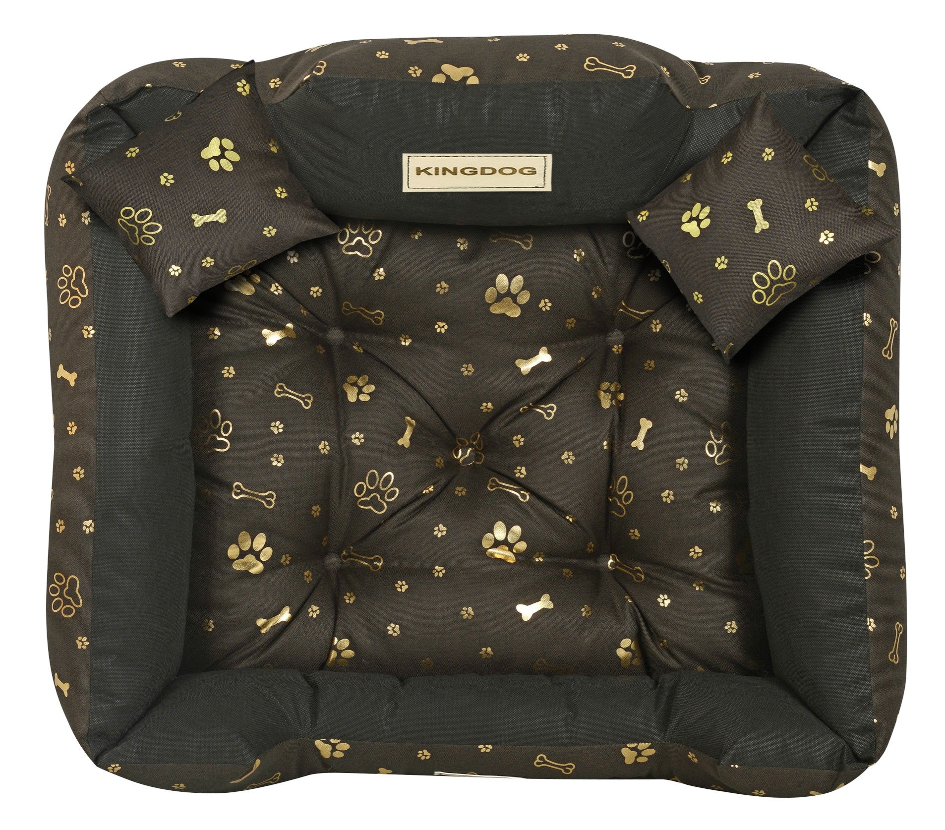 AIO FACTORY 75x65 cm KINGDOG Cuccia per cani impermeabile personalizzabile Golden Bones