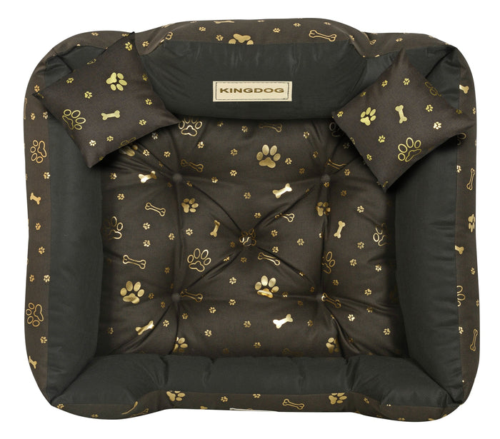 AIO FACTORY 75x65 cm KINGDOG Cuccia per cani impermeabile personalizzabile Golden Bones