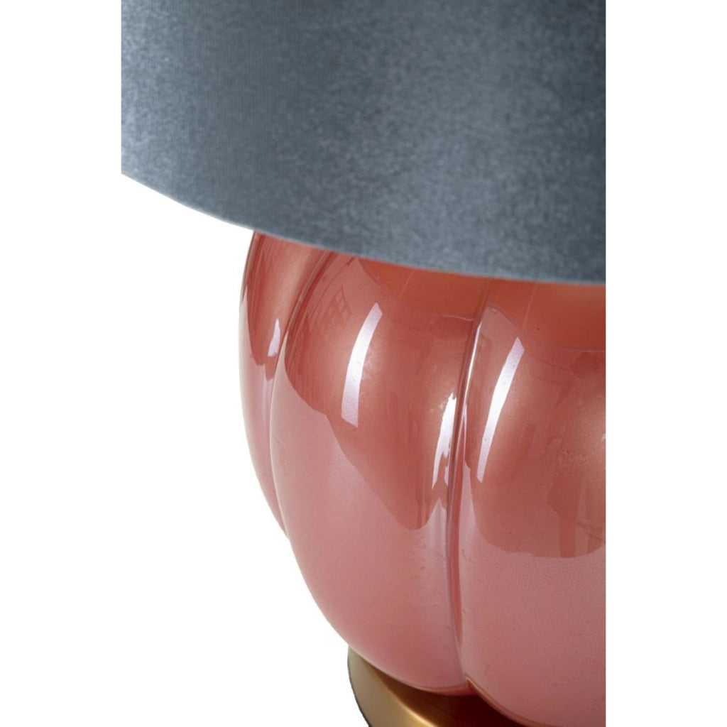 Lampada da Tavolo VKH171, Blu, Metallo, 32,5x32,5x50 cm