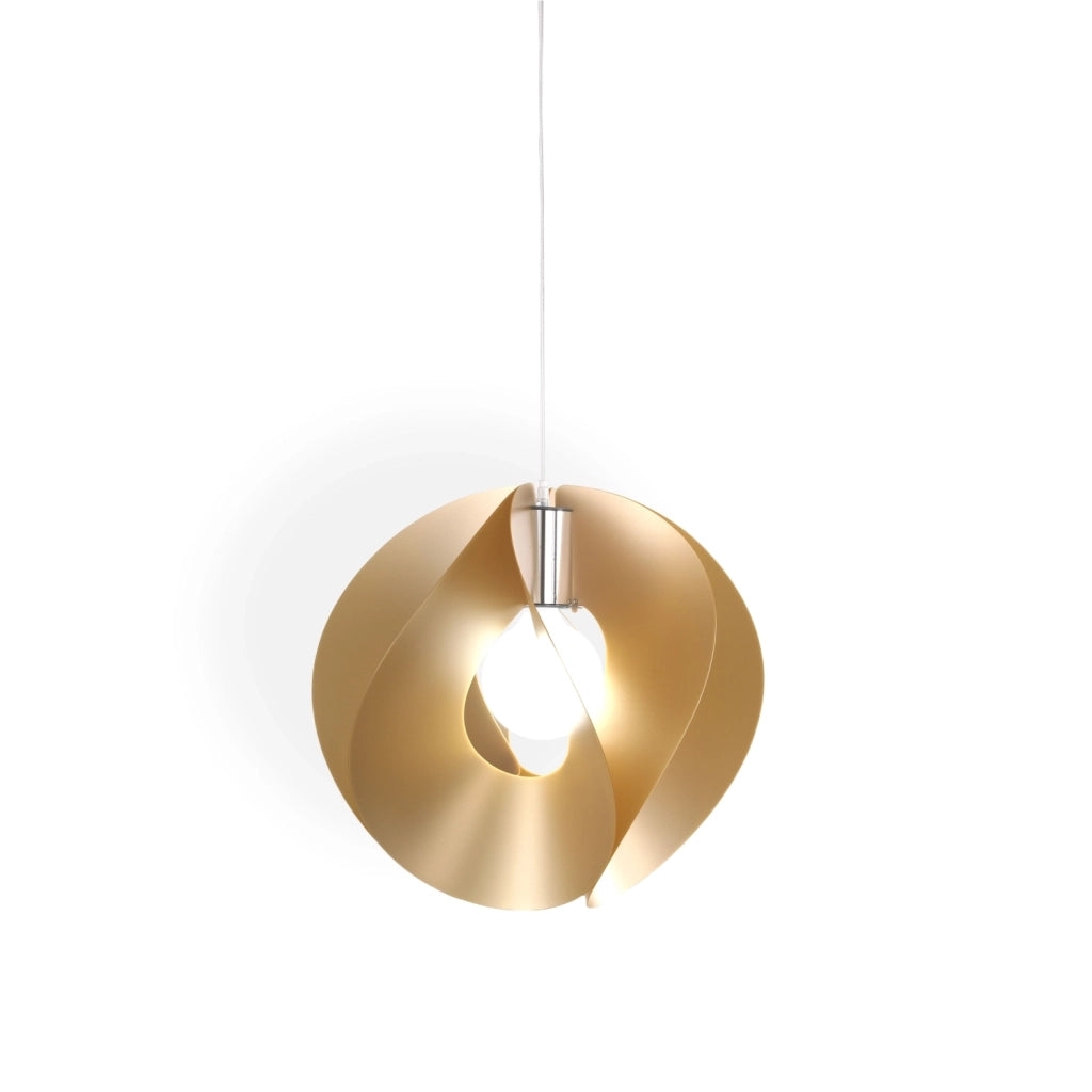 Sospensione Moderna Atom Polilux ® New Gold E Metallo Cromo 1 Luce E27