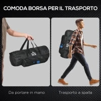 Set Sacco da Boxe da Appendere con Guantoni, Sacco per Pugilato a 3 Strati con Borsa di Trasporto, Blu
