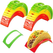 Taco Holder per 32 pezzi | Porta Tacos in plastica rigida per tacos e tazze per tacos in ristorante e a casa
