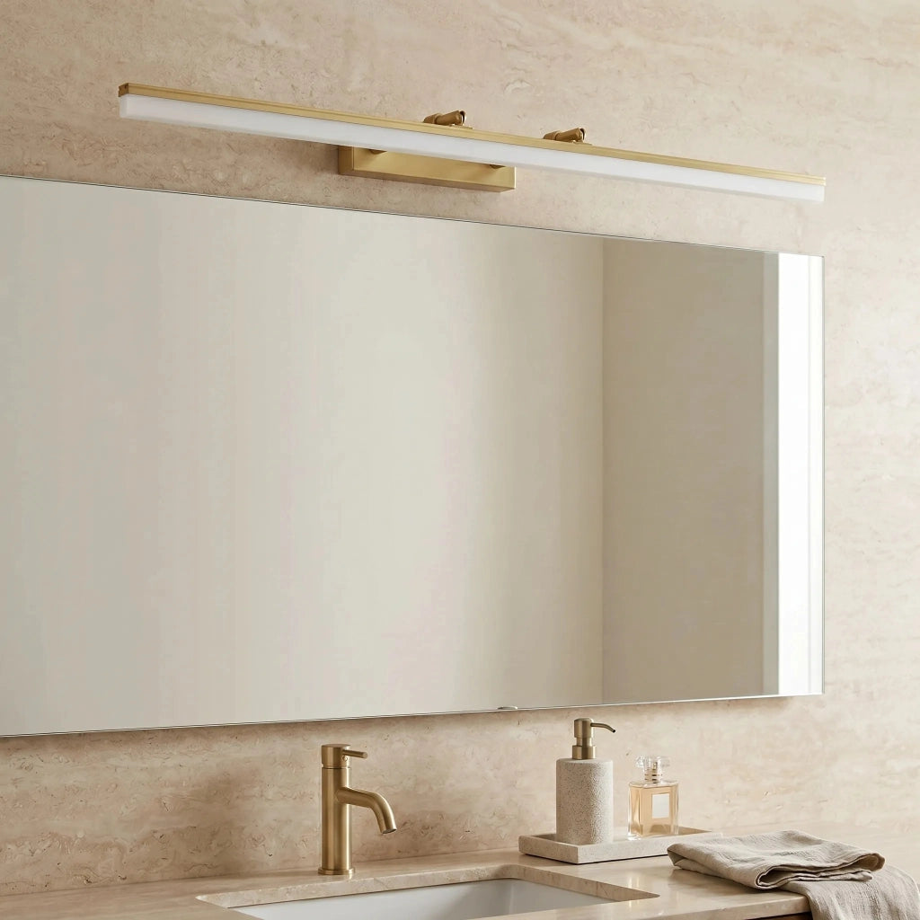 Applique Da Bagno Led APP1877-1W 80cm Brush Gold