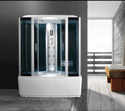 Cabina idromassaggio con vasca, cromoterapia 150x88cm full optional Sicorage Antin