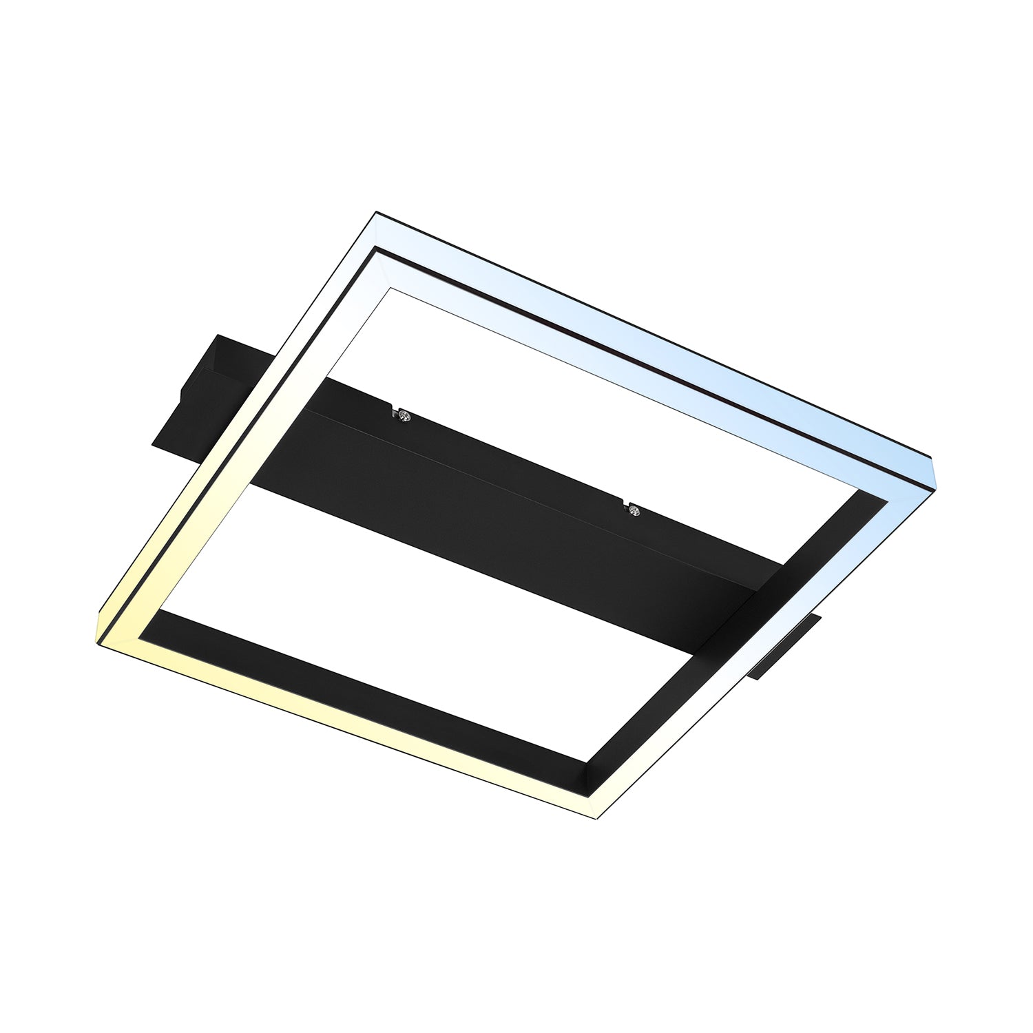 Applique Moderna Frame Bold Metallo Nero Led Integrato 23W Da 2700 A 6500K