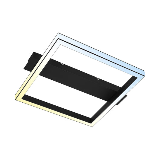 Applique Moderna Frame Bold Metallo Nero Led Integrato 23W Da 2700 A 6500K