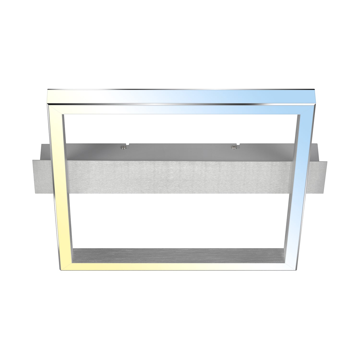 Applique Moderna Frame Bold Metallo Argento Led Integrato 23W Da 2700 A 6500K