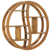 Mensola Yin Yang 80x17,5x80 cm in Legno Massello di Teak cod mxl 33687
