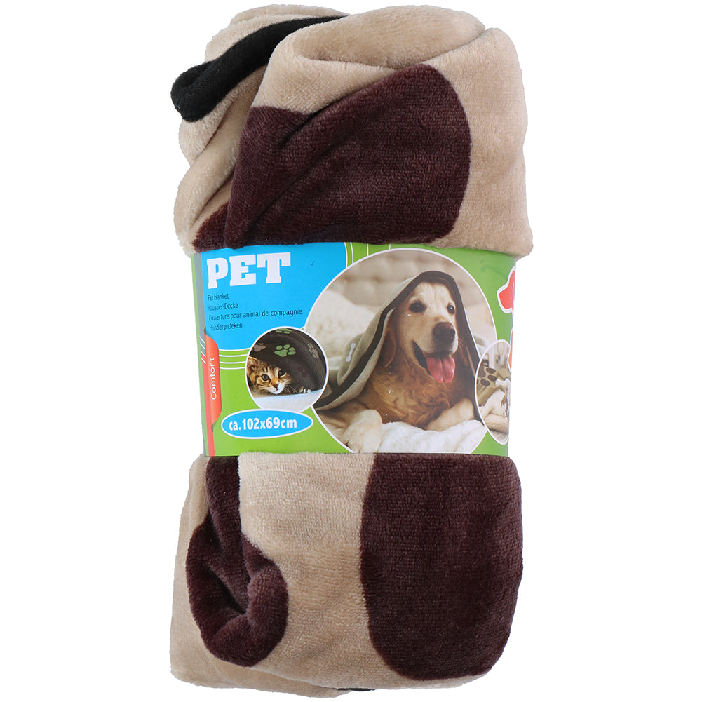 Coperta per Animali Domestici 102 x 69 cm Copertina Lavabile Cani e Gatti Beige