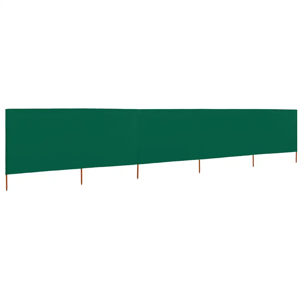 Paravento a 5 Pannelli in Tessuto 600x80 cm Verde CFW4571775