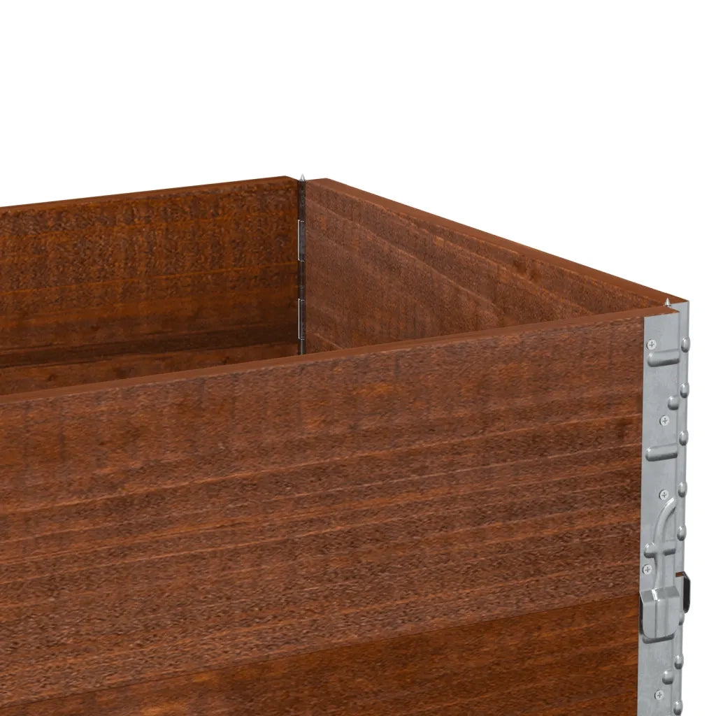 Fioriera | Cassetta per fiori | Vaso da Giardino Marrone 100x50 cm Legno Massello di Pino