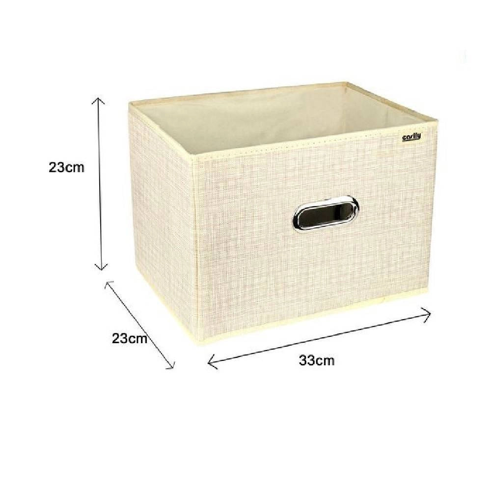 Trade Shop - Scatola Porta Documenti Di Archiviazione Ufficio Box Portatutto 33x23x23cm 69687 -