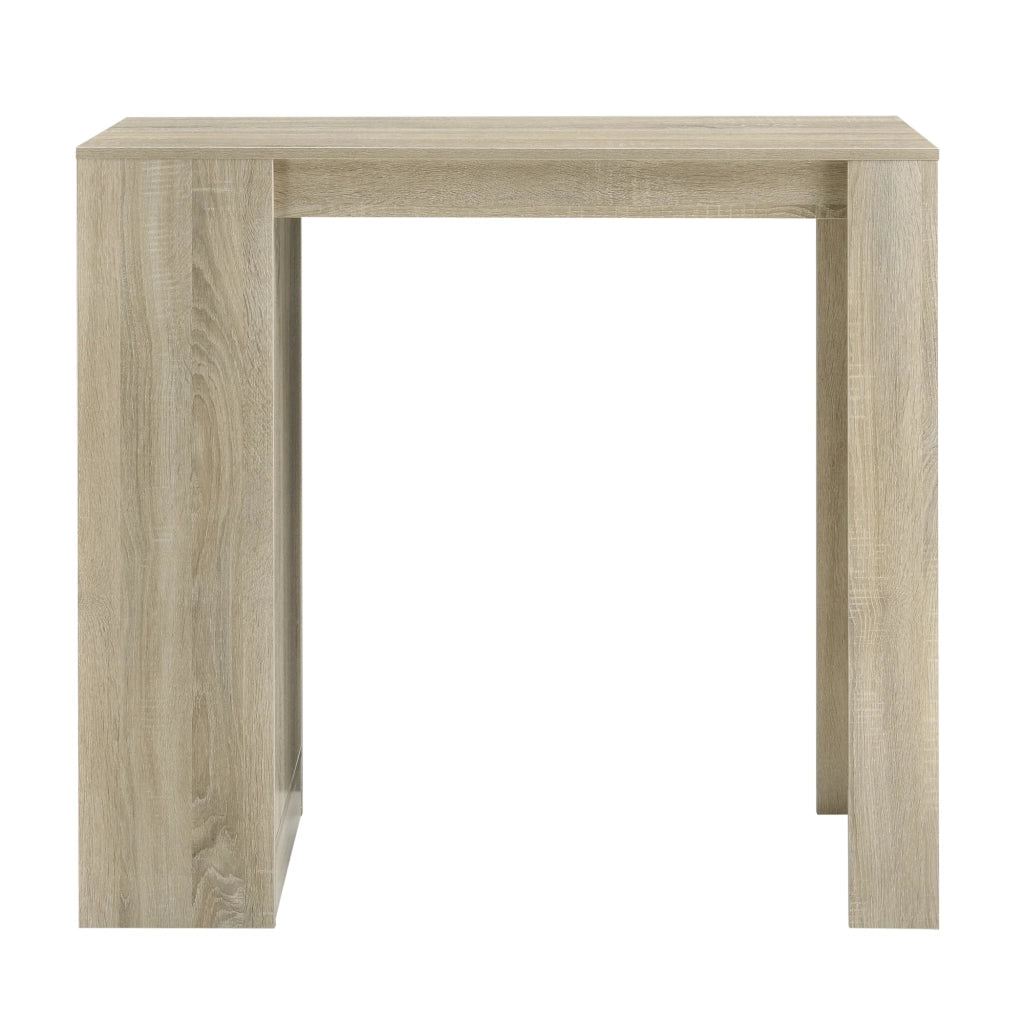 Tavolo da bar con contenitore tavolo da bistrot alto 110 cm effetto rovere 03_0006189