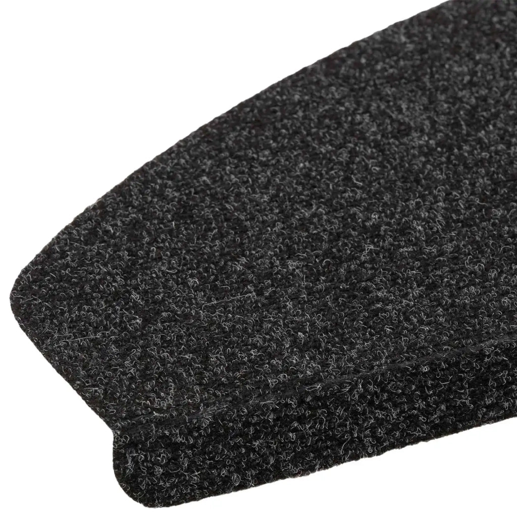 Tappetini per scale autoadesivi 15 pcs Nero 80 x 28 x 3,5 cm