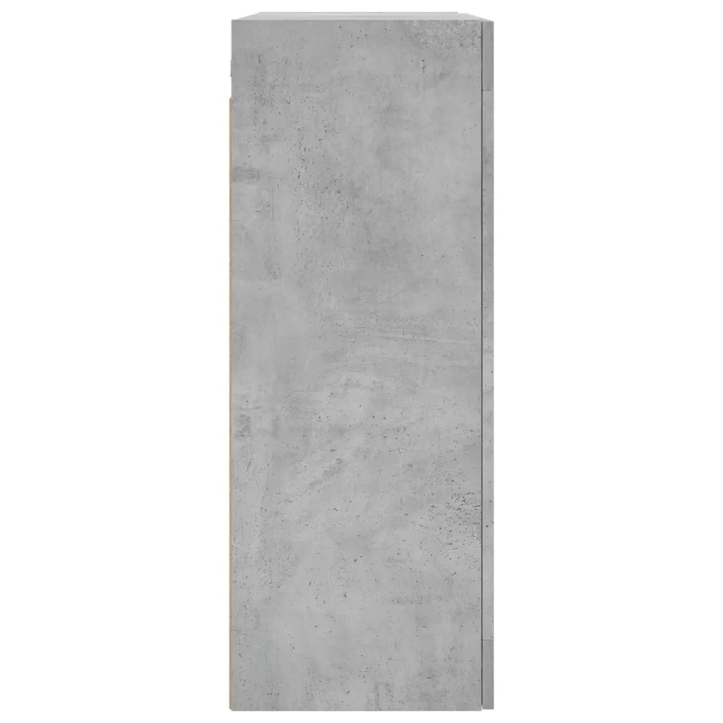 Armadietti a Parete 2 pz Grigio Cemento in Legno Multistrato 3197957