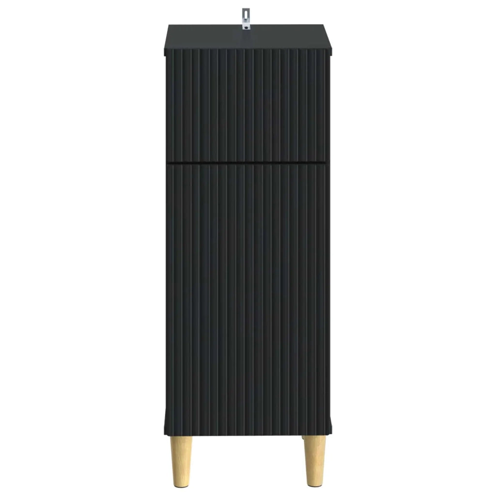 Mobiletto da Bagno ARNHEM Nero 30 x 31 x 80 cm 896606