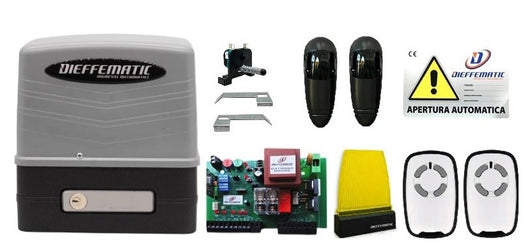 Automatismo Per Cancello Scorrevole Kit KV6 Premium Completo 220V 230V 600Kg Motore