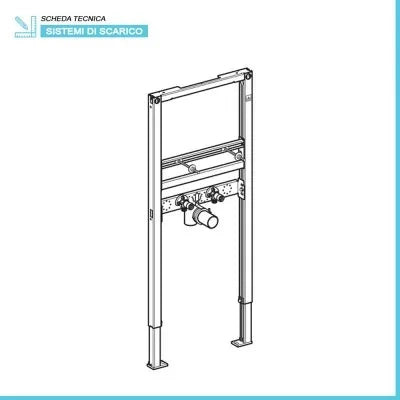 Geberit Duofix modulo per lavabo sospeso su cartongesso H 112 cm