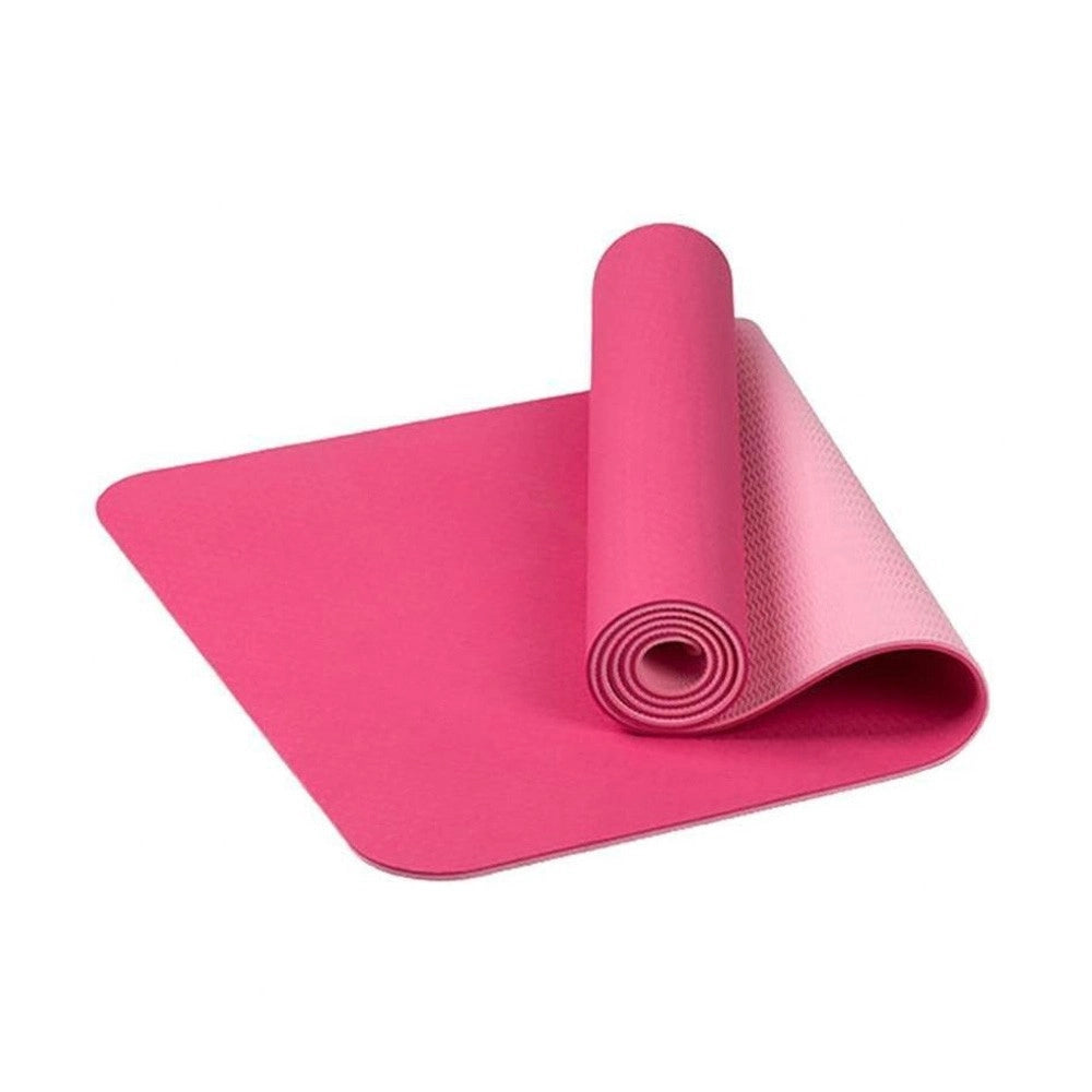 Trade Shop - Tappetino Yoga In Tpe 61x183x0.6 Cm Tappeto Aerobica Fitness Pilates Palestra -