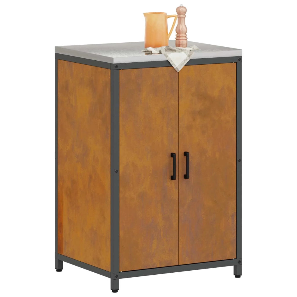 Stoccaggio in cucina con porta Ruggine 60 x 50 x 92 cm Acciaio