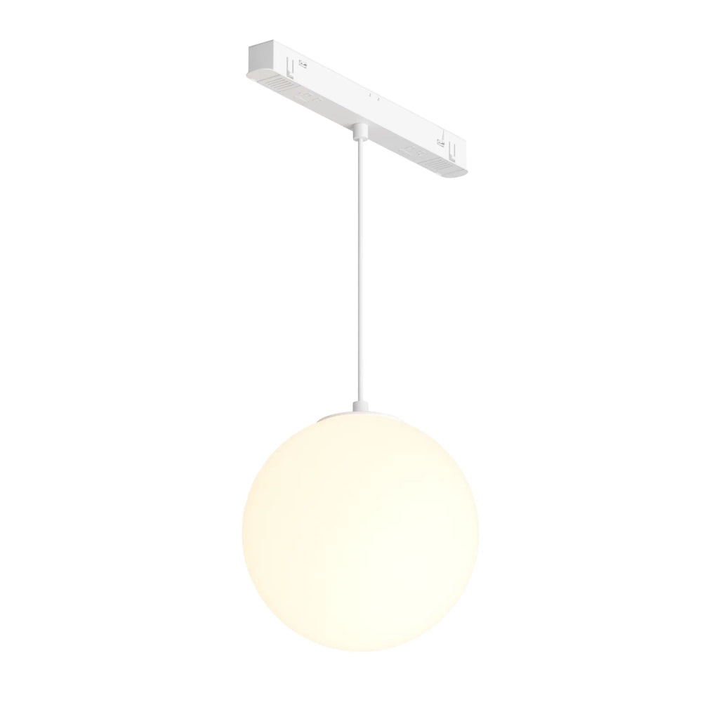 Maytoni Lampada Da Binario A Sospensione Exility Luna 1 Luce LED Integrato Bianco Vetro