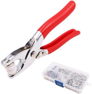 Kit di fermagli a pressione per abbigliamento - 441 pezzi - Adatto per artigianato - 10 colori - Ideale per cucire - Per jeans e borse