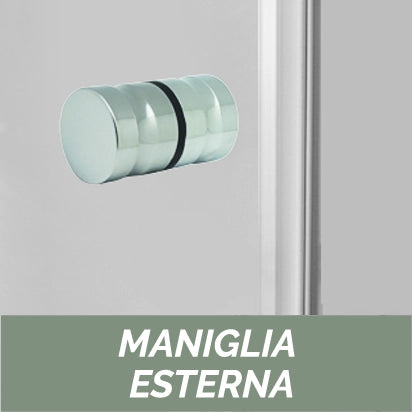 Parete doccia in cristallo 4mm - Linea Oxygen