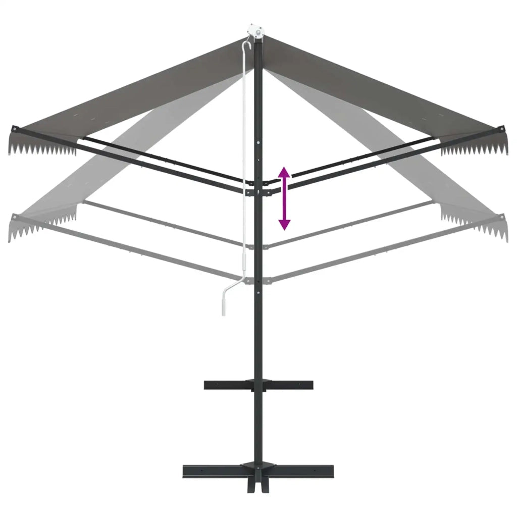 Tenda autoportante Grigio 3 x 3 m Poliestere