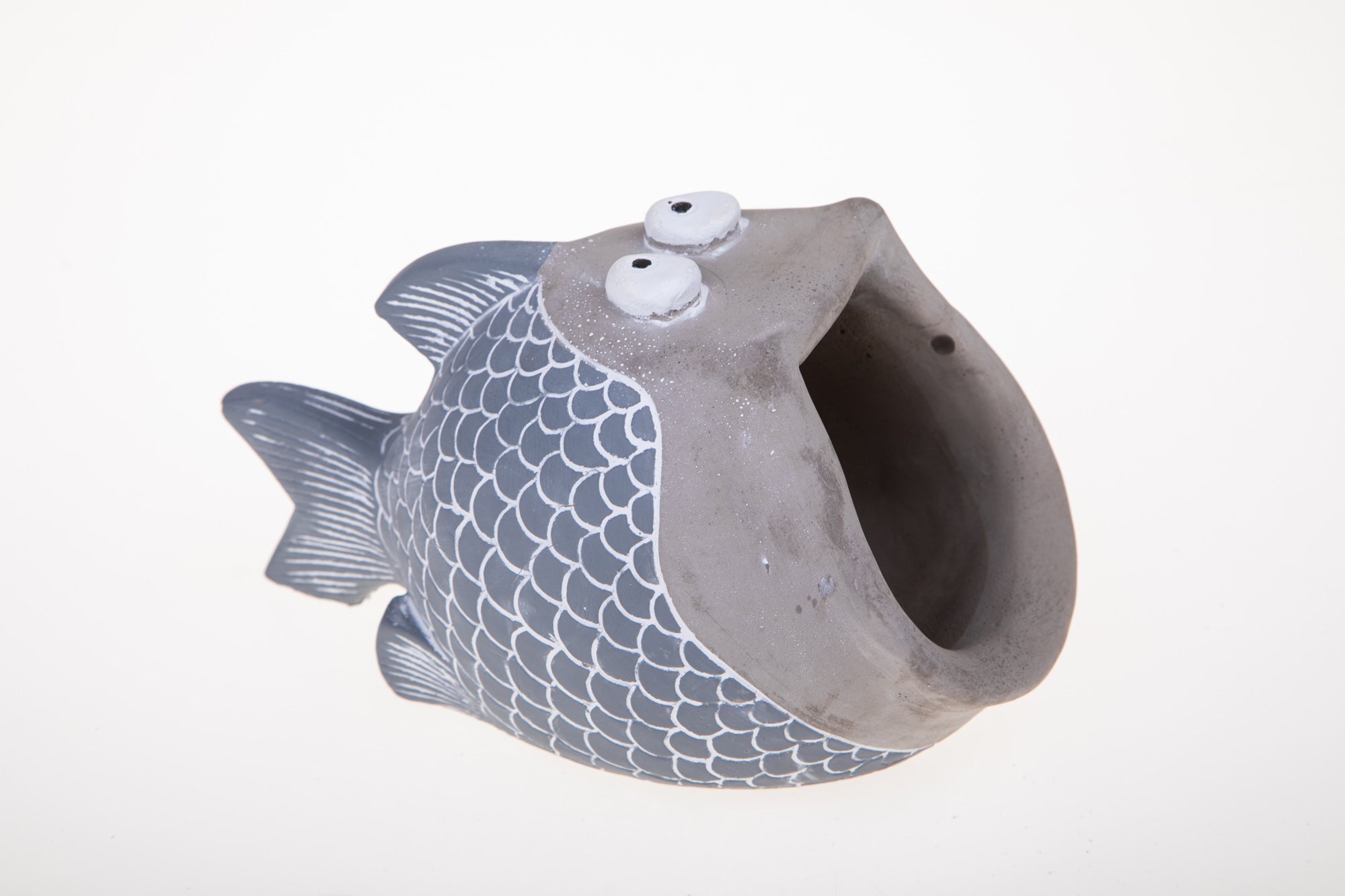 Set 2 Contenitori Decorativo Pesci 20x12,5 H 11,5 cm