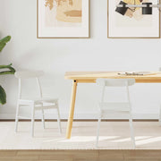 Sedia da pranzo 2 pcs Bianco 43 x 44,5 x 77 cm