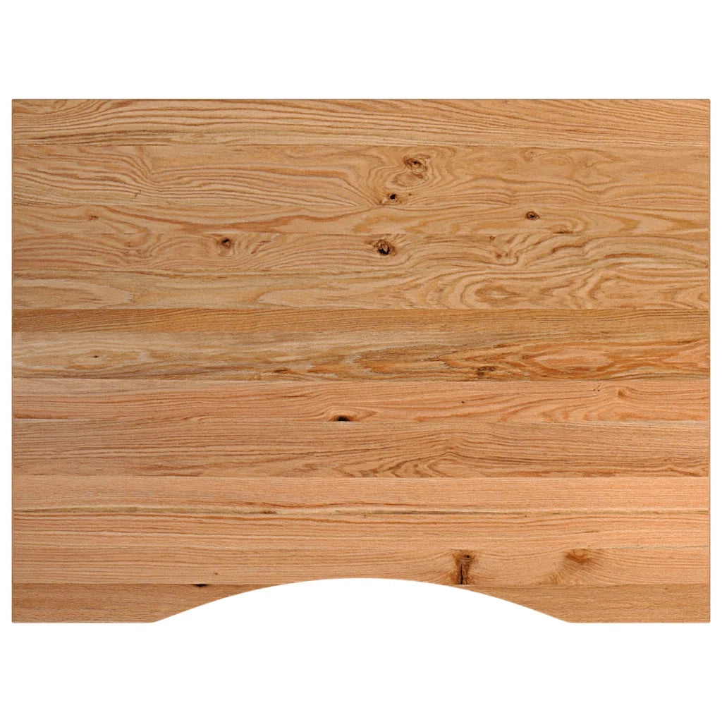 Banco Lavoro Marrone Chiaro 80x60x(71,5-98) cm Legno di Rovere