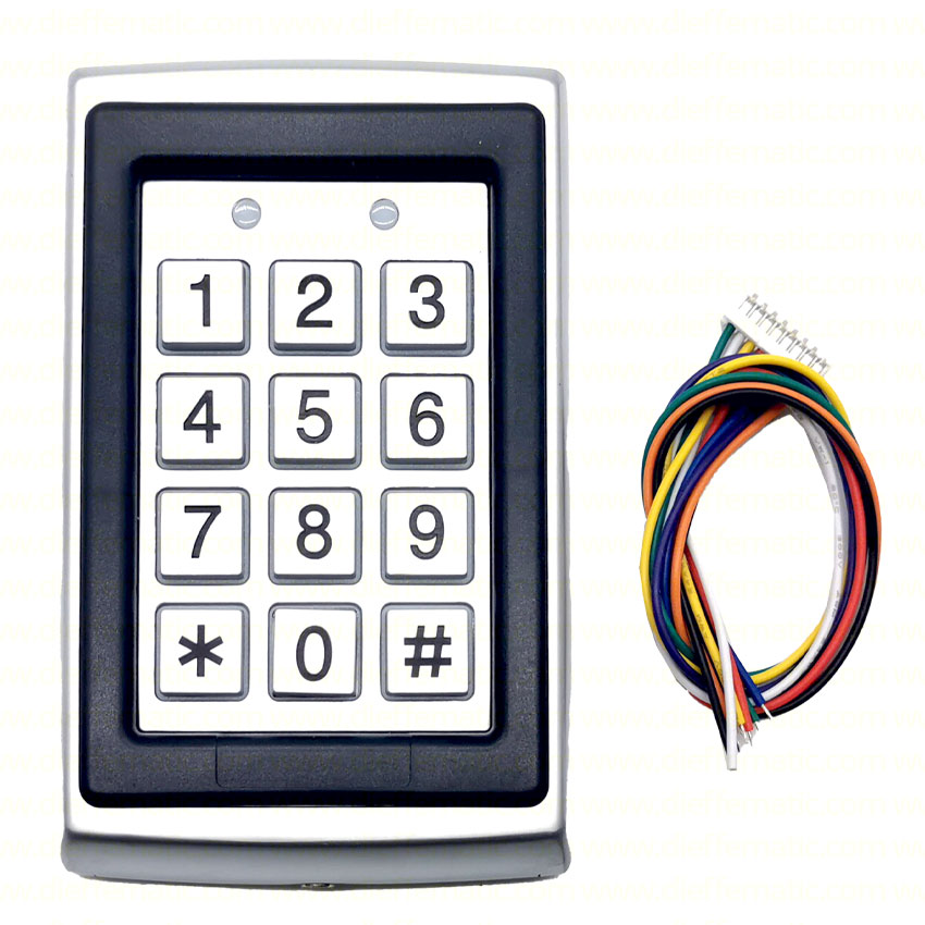 Tastierino di Controllo Accessi con Lettore Prossimità EM & MF 7612EM