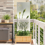 Schermo per privacy in giardino Traforo Argento 50 x 140 cm 876278