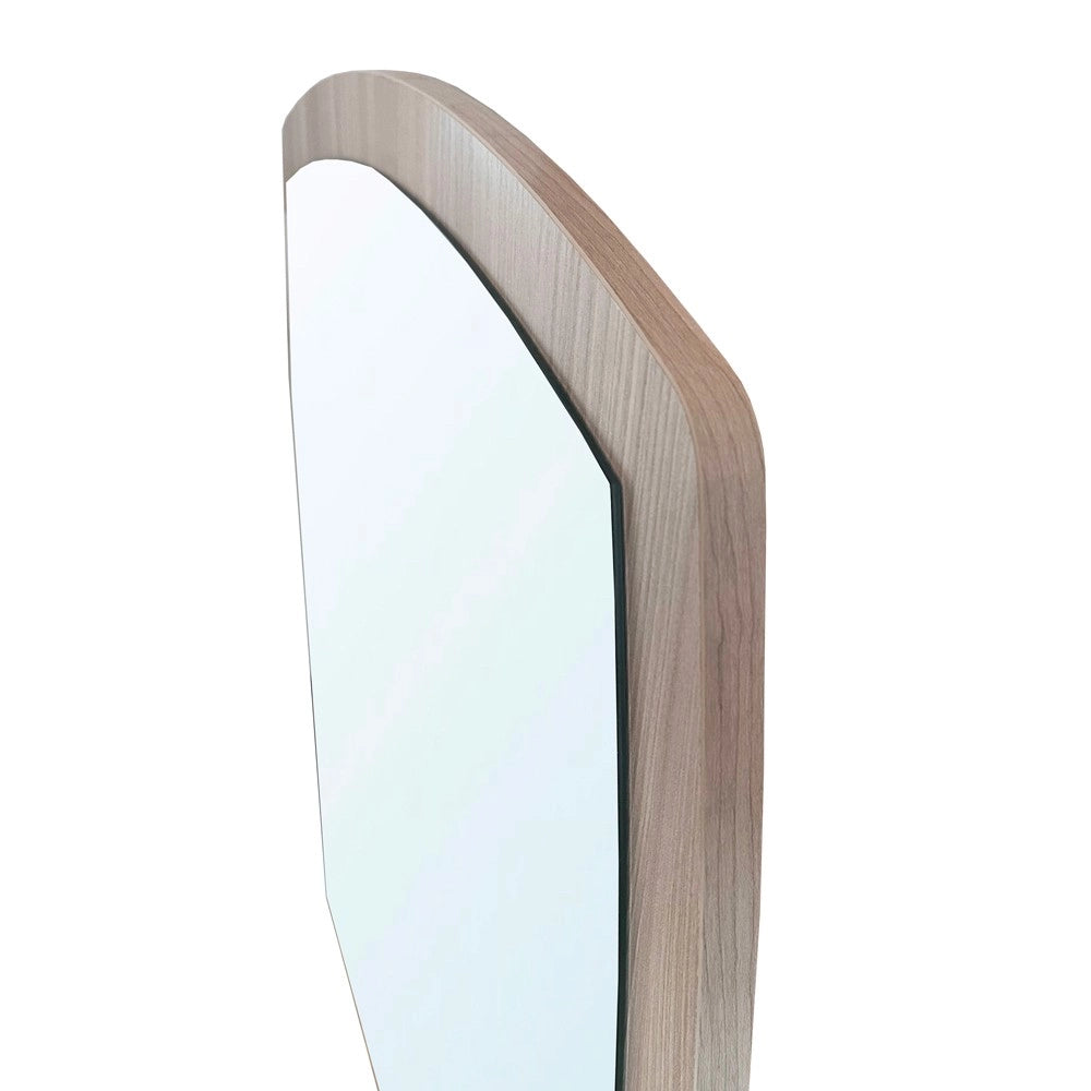 Specchiera di Design Anders 70x80 cm con Cornice Olmo | Specchio da Parete Rettangolare Moderno
