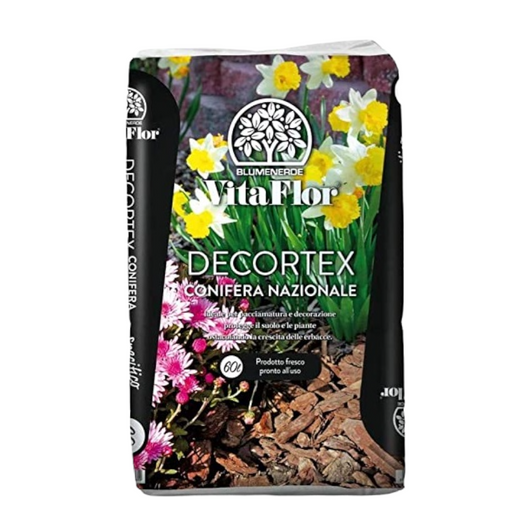 CORTECCIA decorativa paciamante DI PINO MARITTIMO CONFEZIONE DA 60 lt VITAFLOR