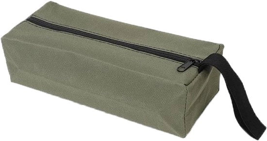 Organizzatore di Tasca con Raccordo Zip per Gli Strumenti Multifunzionale in Canapa Oxford - L - Verde Carrozzere di Gli Strumenti