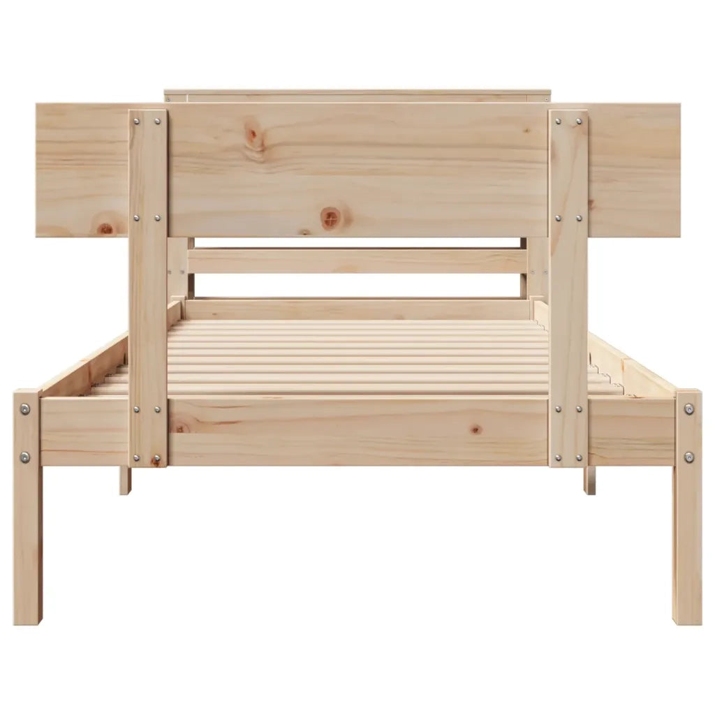 Letto senza Materasso 90x200 cm in Legno Massello di Pino 3305794
