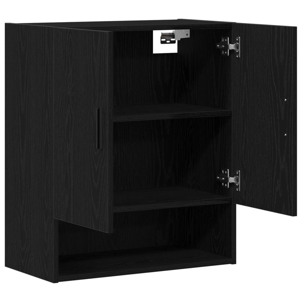 Armadio a muro  Nero Rovere 60x31x70 cm in legno ingegnerizzato