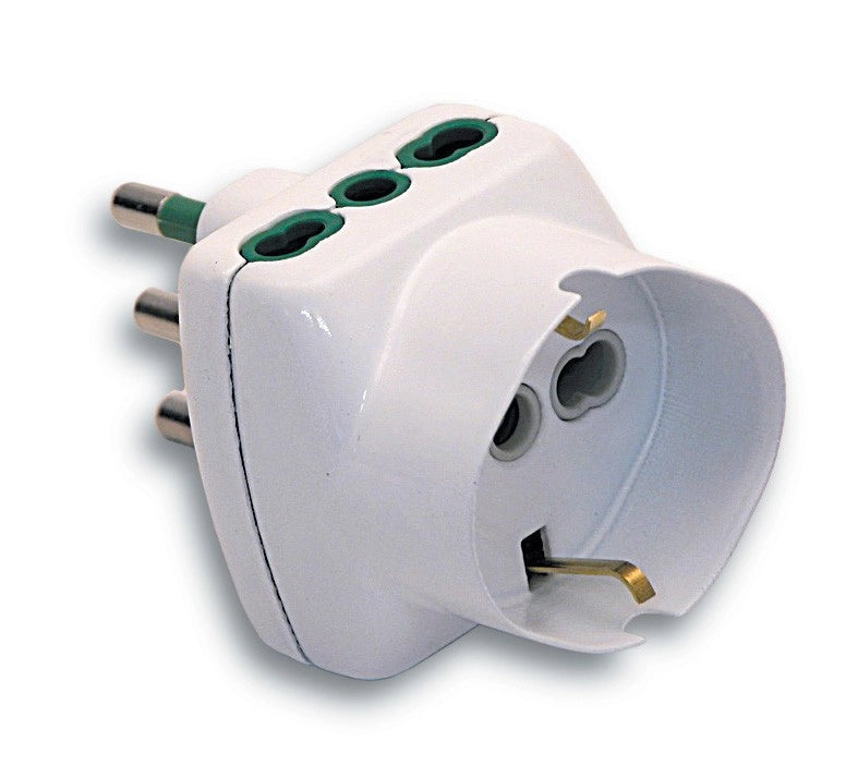 FME 82.240 ADATTATORE 16A 2P+T 2 PRESE BIPAS SCHU