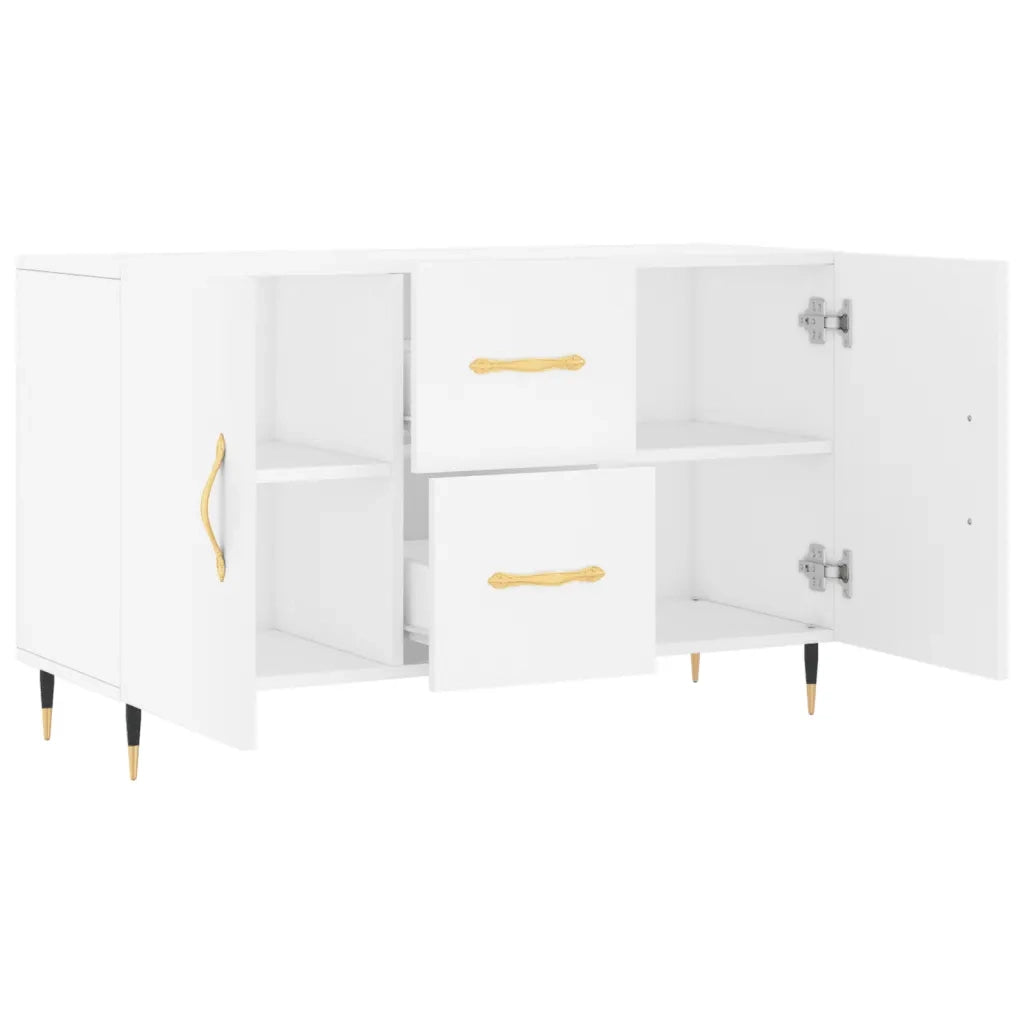 Credenza-Buffet-Armadio da cucina Bianca 100x36x60 cm in Legno Multistrato 387121