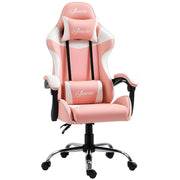 Sedia Gaming con Schienale Reclinabile ¨C zephmum ¨C Rosa 63x67x122-130 cm