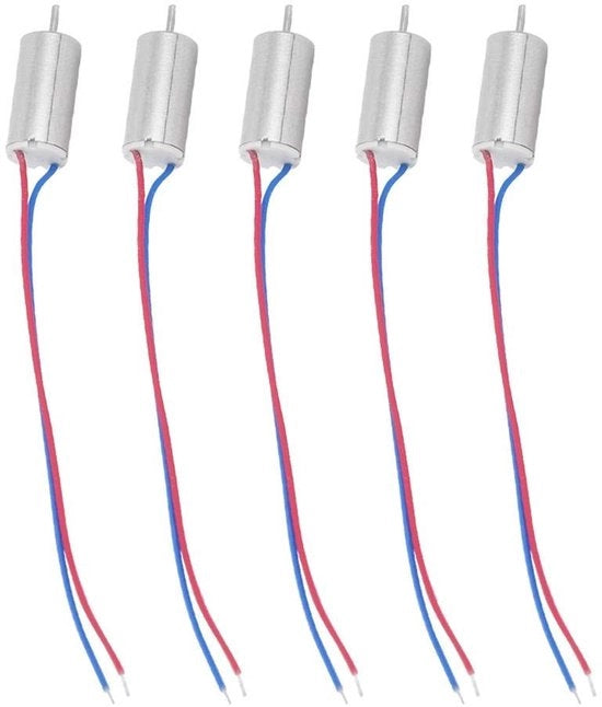 Motore senza asse - 5 pezzi - Motore micro - 3,7V - 21800 giri al minuto - Leggero - Formato mini 6mm x 12mm