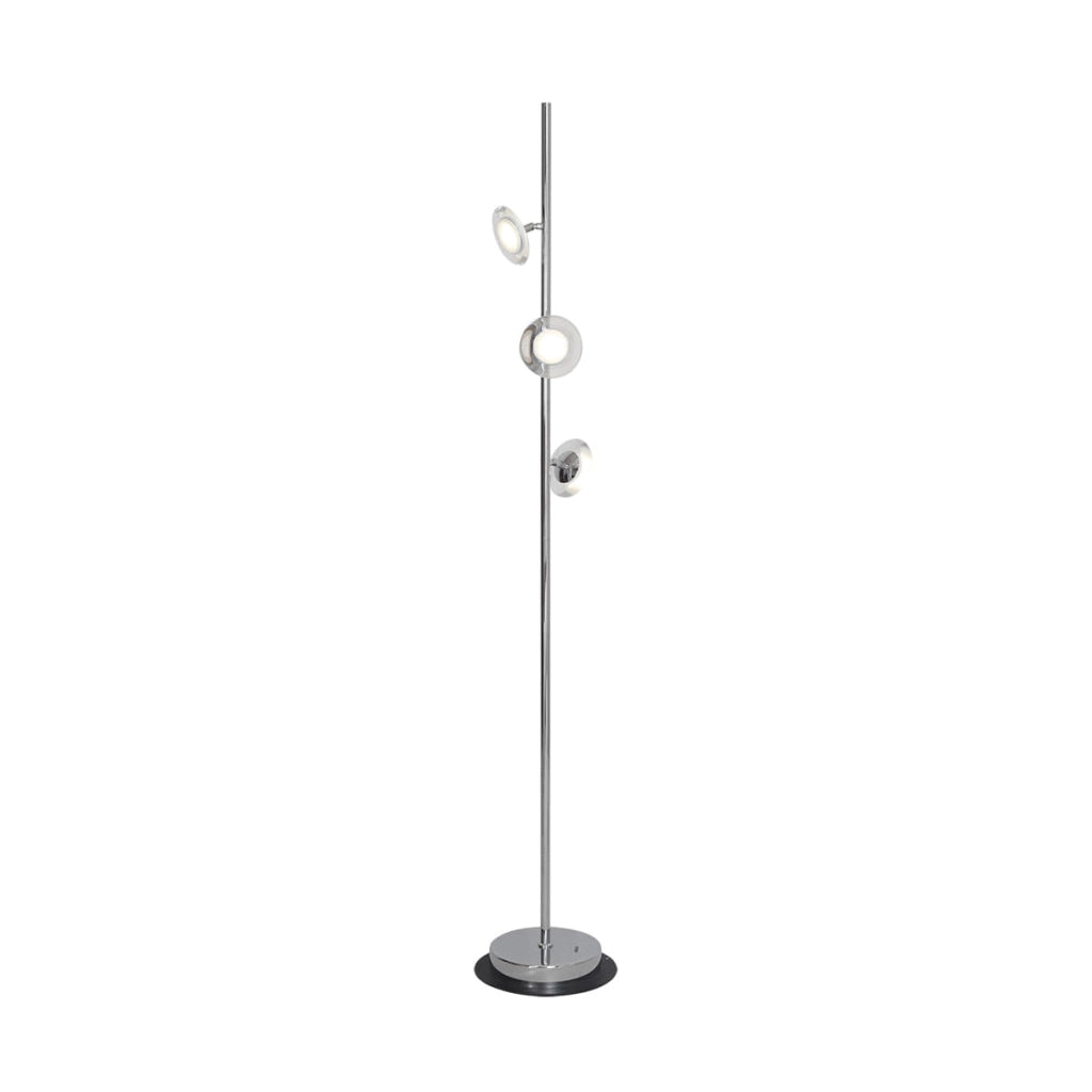 Lampada da terra LED Ellipse Milagro 3x15W 4000K cromo