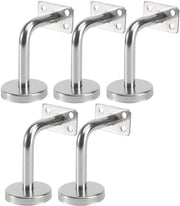 Supporti per scale 5 pezzi - Acciaio inossidabile - Duraturo - Anticorrosivo - Facili da installare - Adatti per scale in legno o metallo - Scale per scale