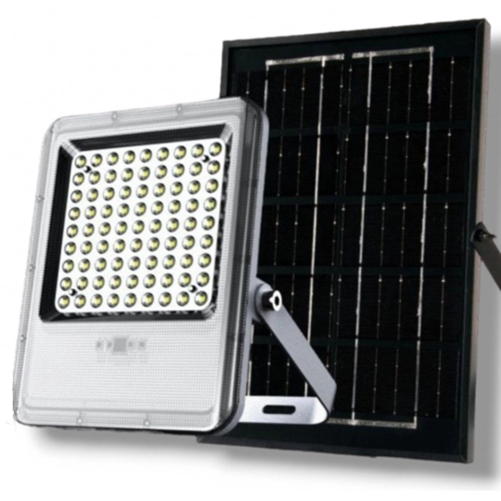 Trade Shop - Faro Led Proiettore Da Esterno 180w Con Pannelo Solare Luce Fredda 7000k Sl-801-200-7000k -