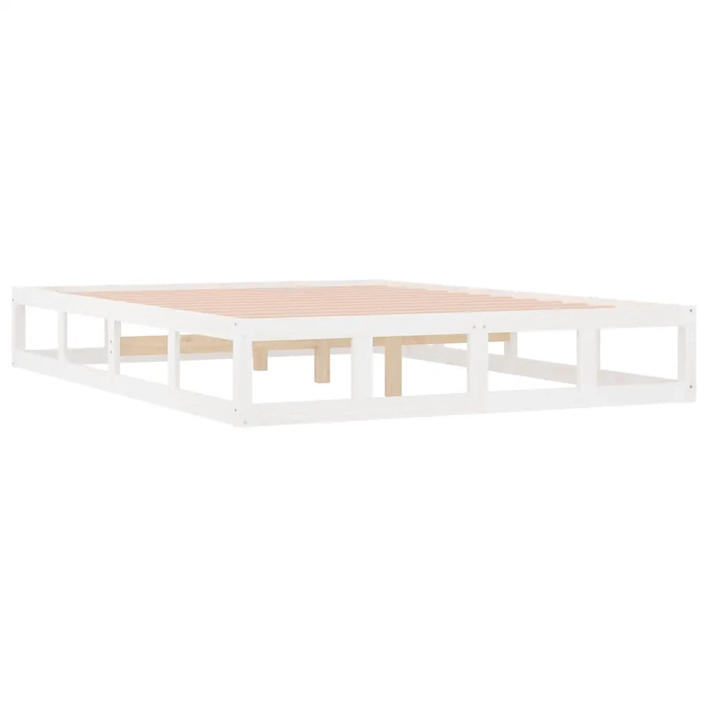 Giroletto Bianco 135x190 cm Double in legno Massello 820837