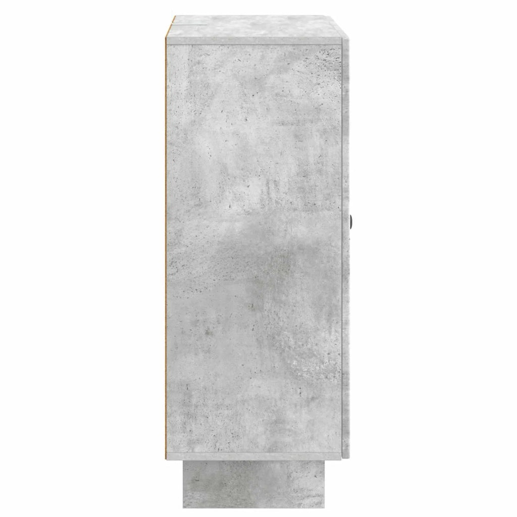 Credenza Grigio Cemento 66 x 34,5 x 90 cm Legno ingegnerizzato 893938