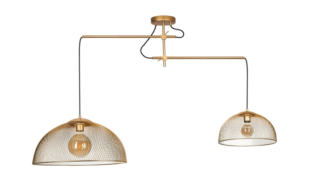 Lampada a sospensione industrial oro Concept Maxlight 2xE27