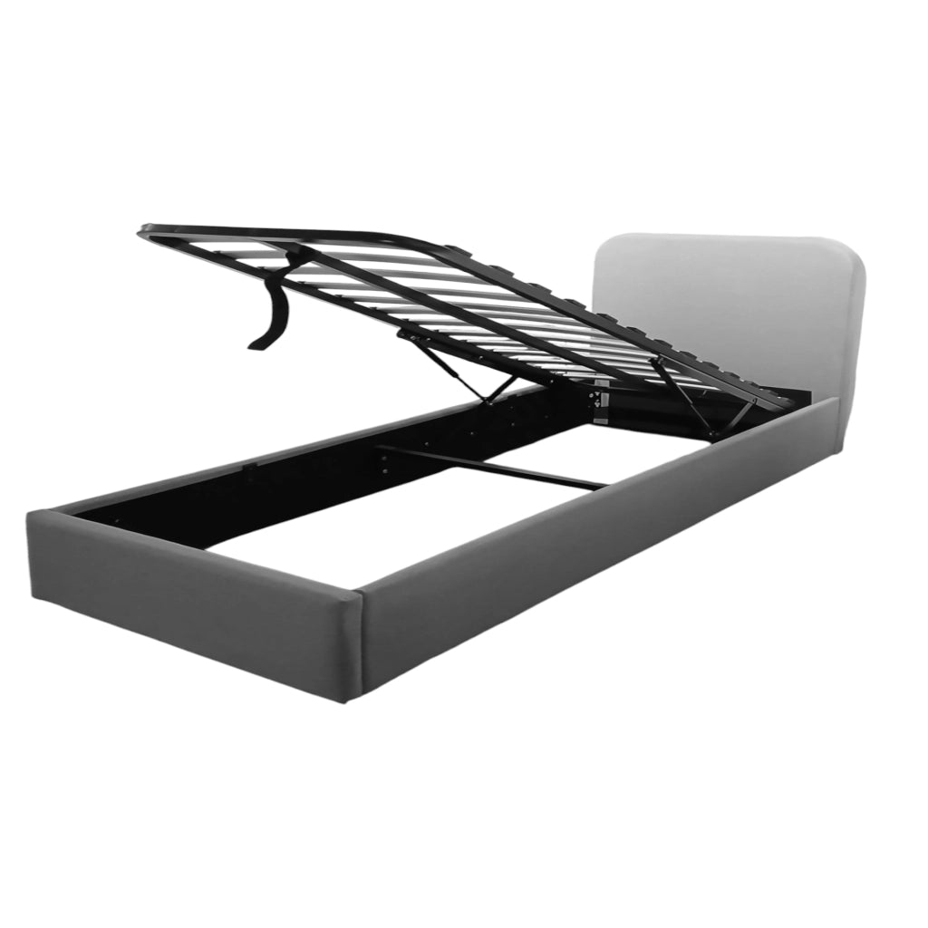 LETTO CONTENITORE 120 ANDY 120X190 GRIGIO