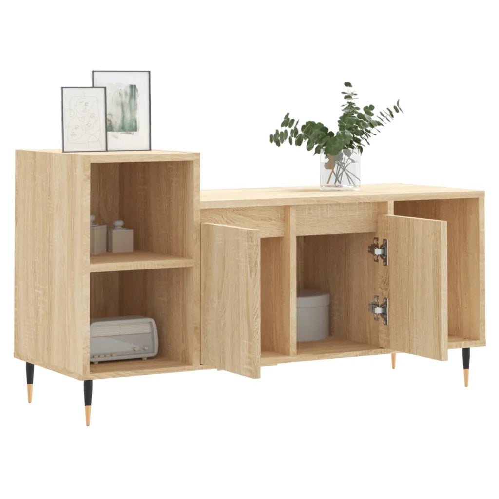 Mobile per TV Rovere Sonoma 100x35x55 cm Legno Multistrato 831311